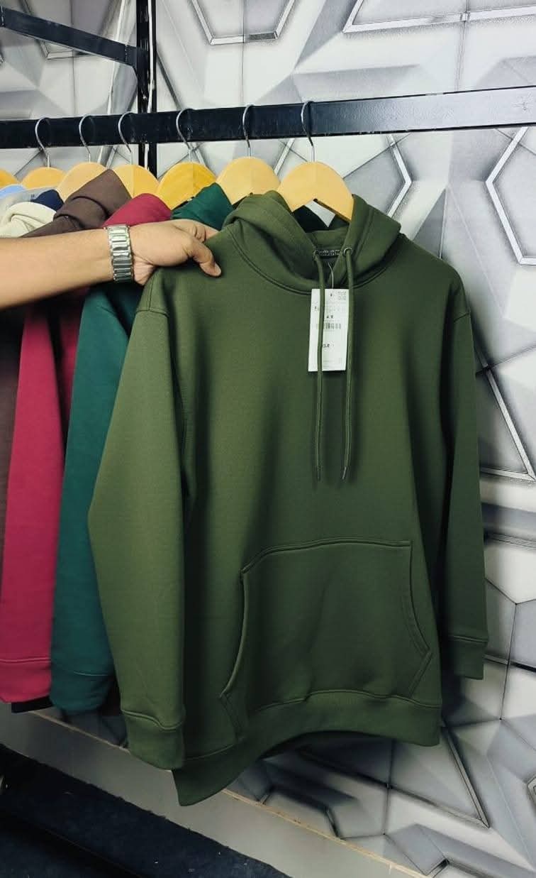 Premium Quality Winter Hoodie (Olive) for Men