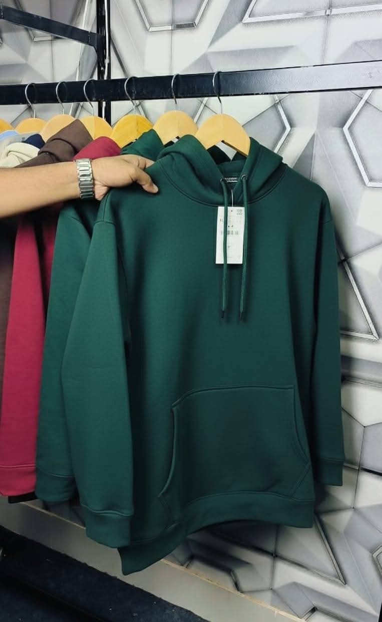 Premium Quality Winter Hoodie (Bottle Green) for Men